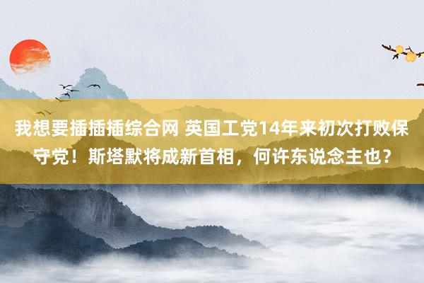 我想要插插插综合网 英国工党14年来初次打败保守党！斯塔默将成新首相，何许东说念主也？