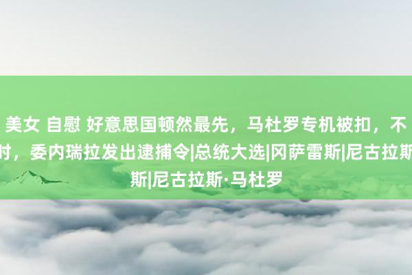 美女 自慰 好意思国顿然最先，马杜罗专机被扣，不到24小时，委内瑞拉发出逮捕令|总统大选|冈萨雷斯|尼古拉斯·马杜罗