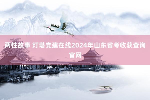 两性故事 灯塔党建在线2024年山东省考收获查询官网