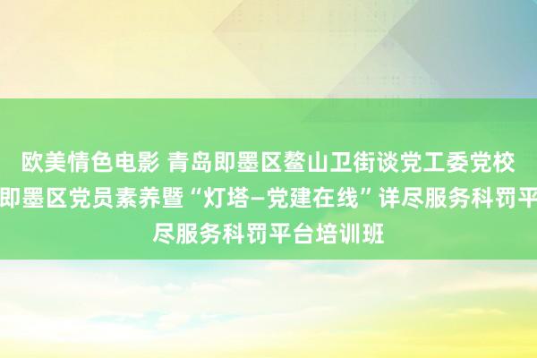 欧美情色电影 青岛即墨区鳌山卫街谈党工委党校得胜经办即墨区党员素养暨“灯塔—党建在线”详尽服务科罚平台培训班