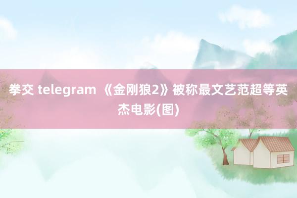 拳交 telegram 《金刚狼2》被称最文艺范超等英杰电影(图)